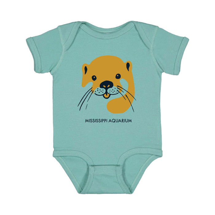 Mississippi Aquarium Otter Infant Onesie Bodysuit