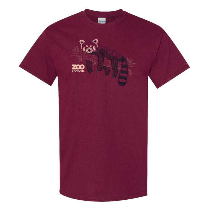 Zoo Knoxville Lounging Red Panda T-shirt