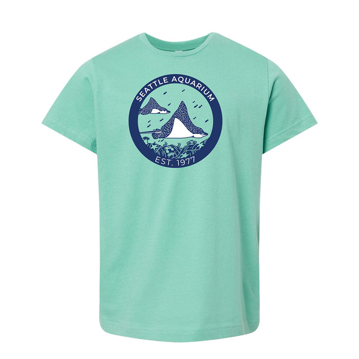 Seattle Aquarium Swimming Rays Youth T-Shirt