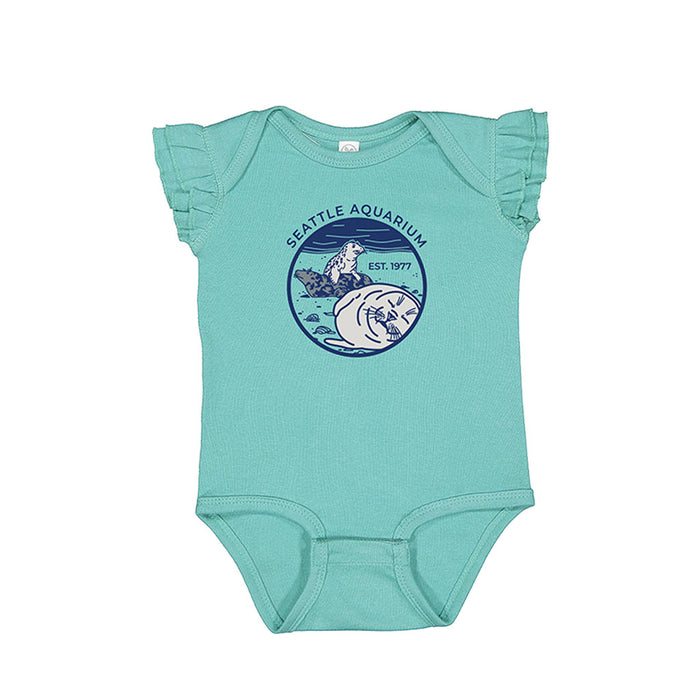 Seattle Aquarium Sea Lion Infant Onesie Bodysuit