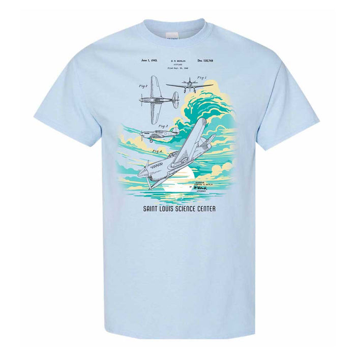 Saint Louis Science Center Plane Patent T-Shirt