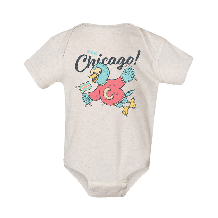 Willis Tower Chicago Bird Infant Onesie Bodysuit