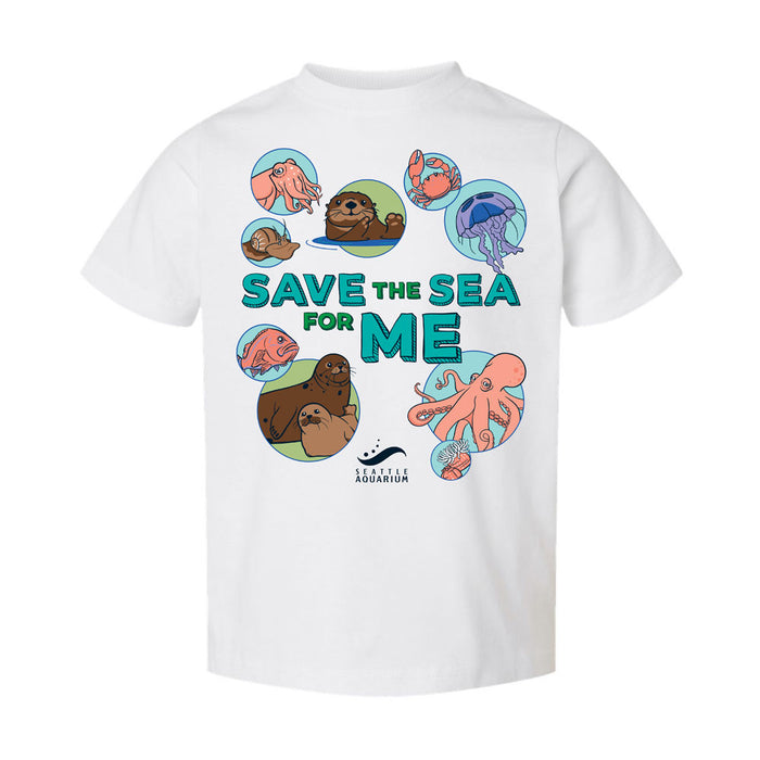 Seattle Aquarium Save The Sea Toddler T-Shirt