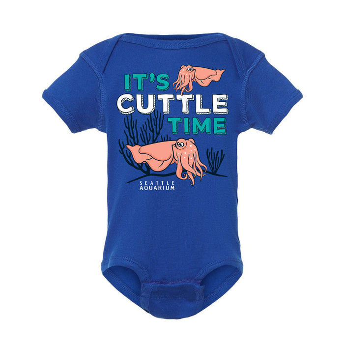 Seattle Aquarium Cuttle Time Infant Onesie Bodysuit