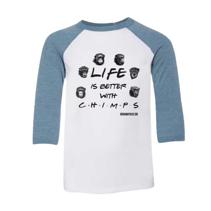 Indianapolis Zoo Life with Chimps Youth T-Shirt