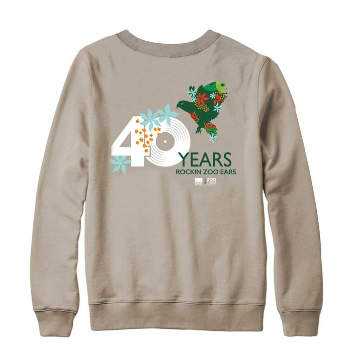 Woodland Park Zoo 40 Years Rockin Zoo Ears Crewneck Sweatshirt
