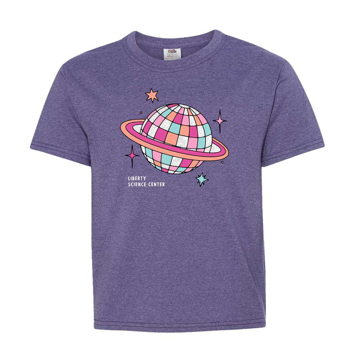 Liberty Science Center Disco Saturn Glitter Youth T-Shirt