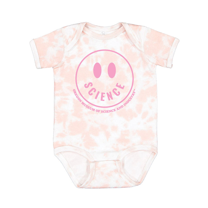 Oregon Museum of Science and Industry Smiley Tie-Dye Infant Onesie