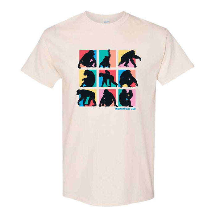 Indianapolis Zoo Chimp Silhouettes T-Shirt