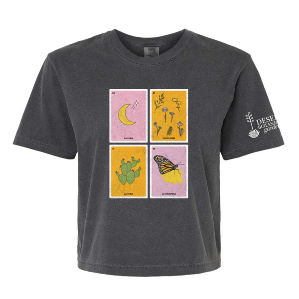Desert Botanical Garden Women's Loteria Cropped T-Shirt