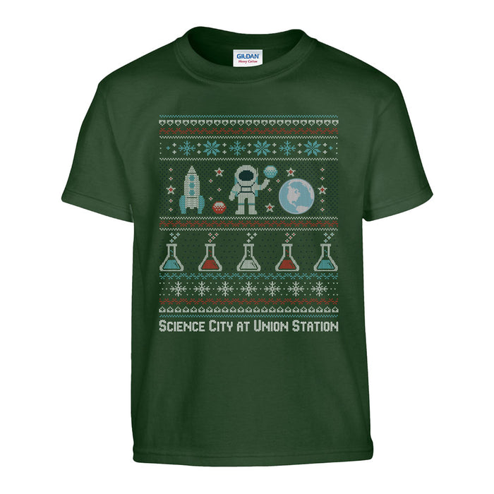 Kansas City Science City Christmas Science Youth T-Shirt