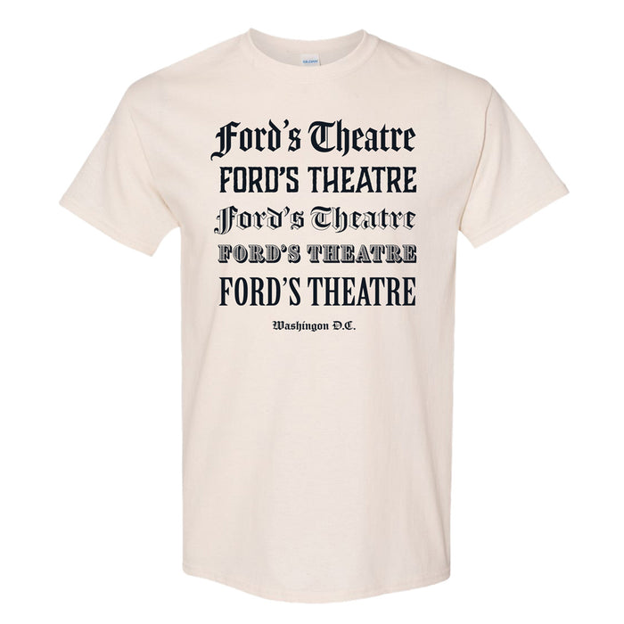 Ford's Theatre Typefaces T-Shirt