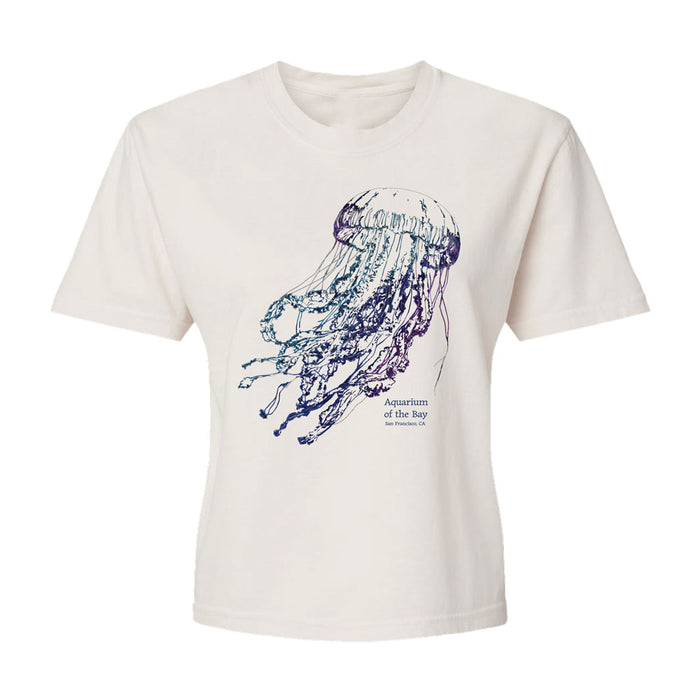 Aquarium of the Bay Jellyfish Women's Crop T-Shirt
