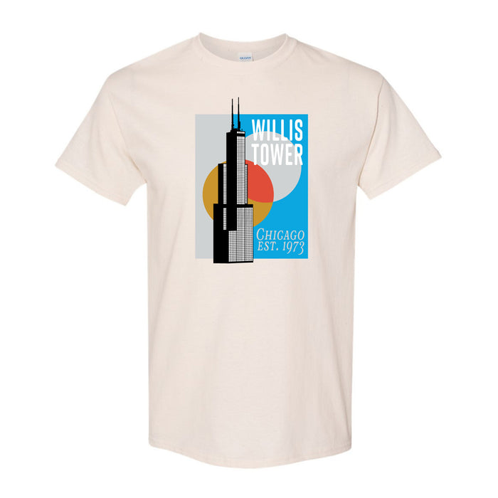 Willis Tower Chicago Poster T-Shirt