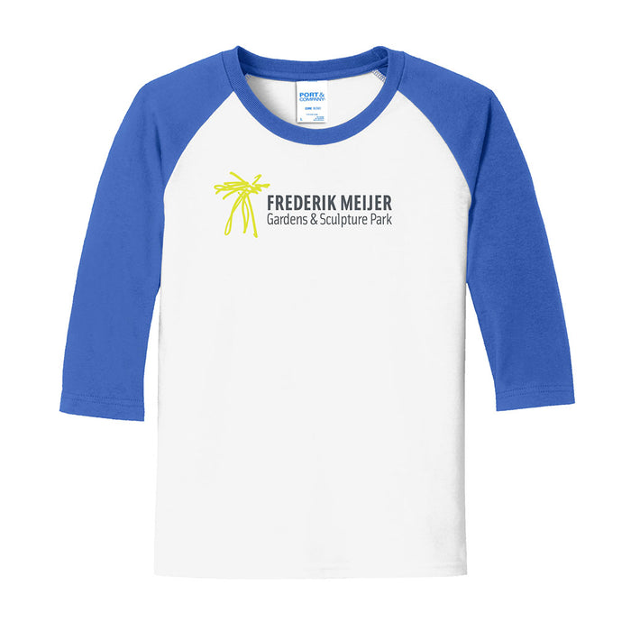 Frederik Meijer Gardens & Sculpture Park Youth Logo Raglan T-Shirt