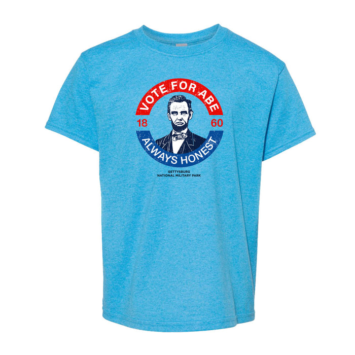 Gettysburg National Military Park Vote for Abe Youth T-Shirt