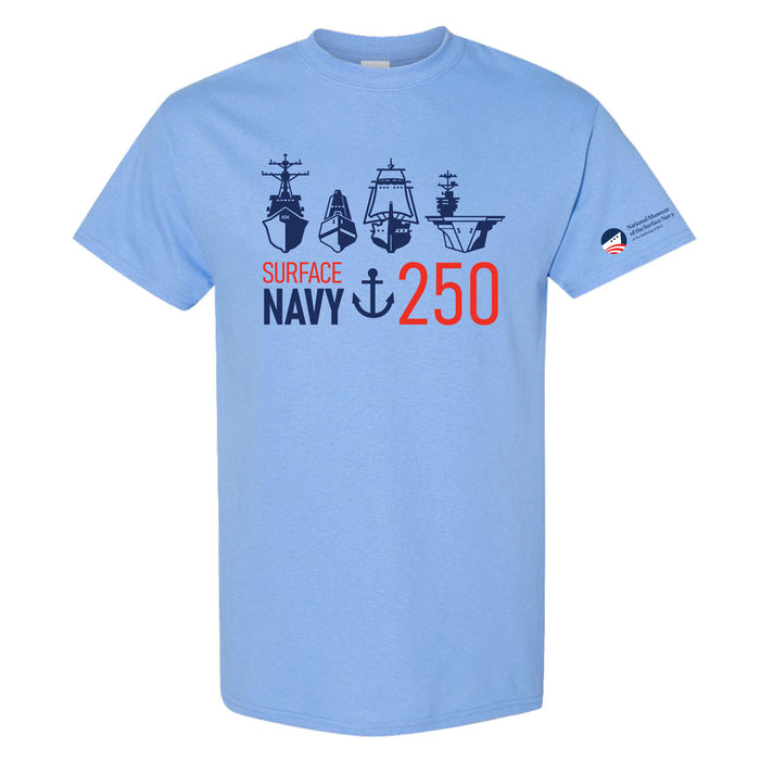 National Museum of the Surface Navy at the Battleship IOWA 250th Anniversary T-Shirt