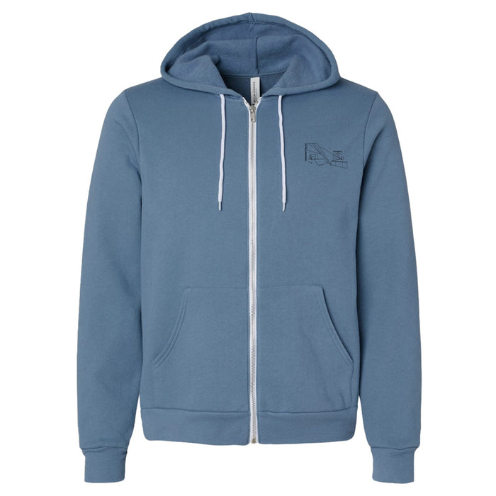 The Kennedy Center Minimalist Building Zip Sweatshirt
