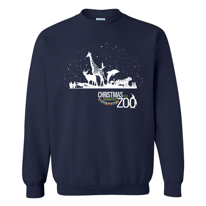 Christmas at the Indianapolis Zoo Fleece Sweatshirt