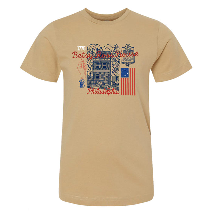 Betsy Ross House Icons Youth T-Shirt