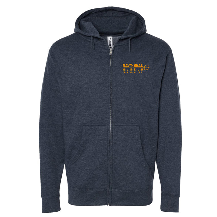 Navy SEAL Museum Logo Hooded Zip Sweatshirt
