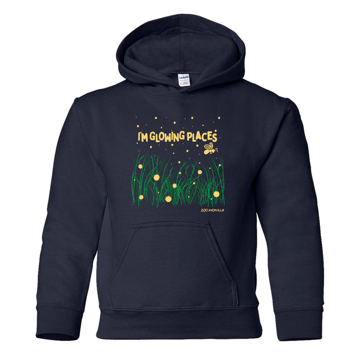 Zoo Knoxville I'm Glowing Places Hooded Youth Sweatshirt