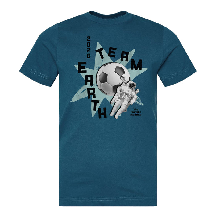The Frankin Institute Team Earth Soccer Youth T-Shirt