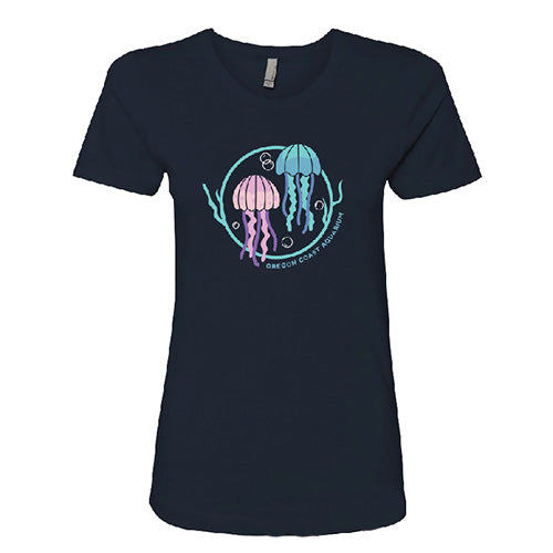 Ladies Short Sleeve Jellyfish Tee - Oregon Coast Aquarium