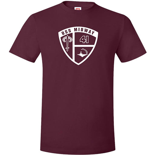 USS Midway Shield Logo Tee Shirt