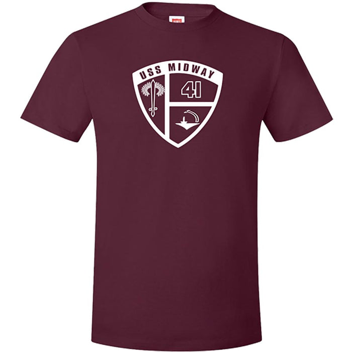 USS Midway Shield Logo Tee Shirt