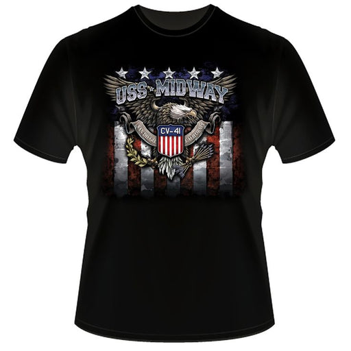 Adult USS Midway Patriotic Eagle Tee