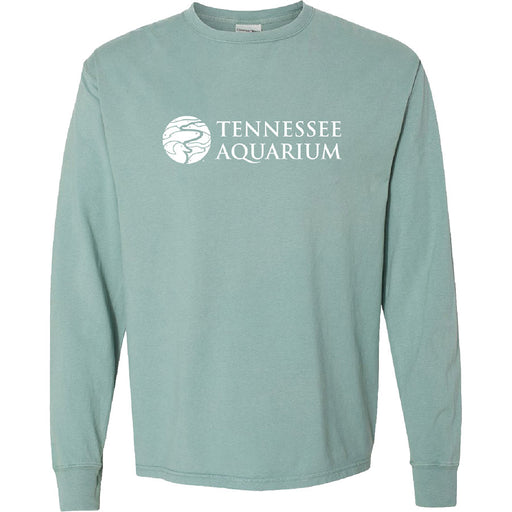 Tennessee Aquarium Long Sleeve Logo Mint T-shirt