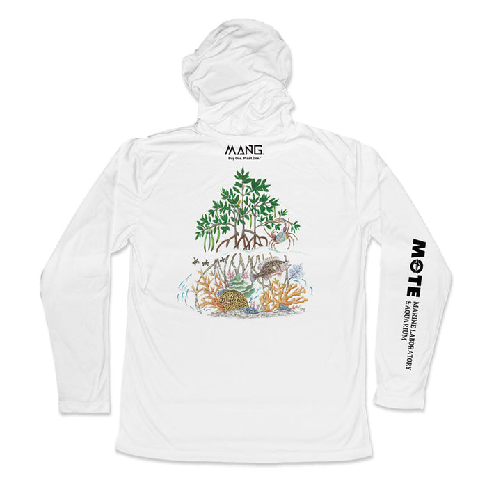 MANG Mote Marine Laboratory Reef Long Sleeve Hooded T-Shirt