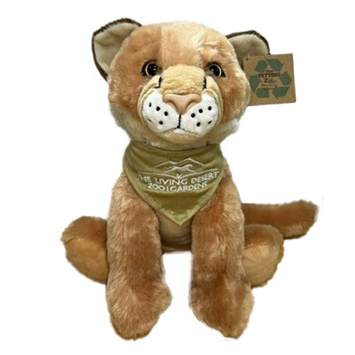 Eco Mountain Lion Plush & Bandana