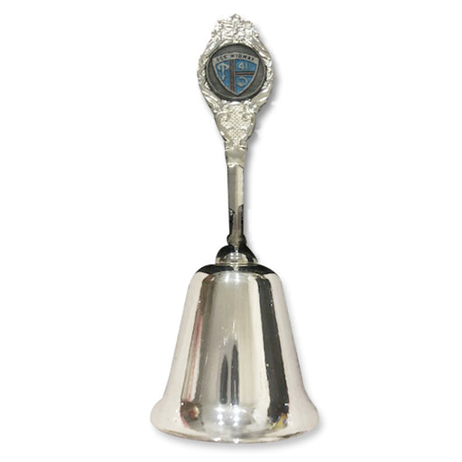 USS Midway Logo Collectible Silver Bell Souvenir