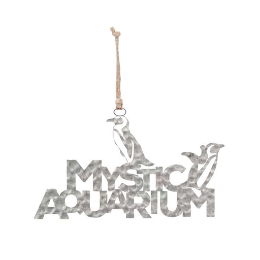 Stainless Steel Mystic Aquarium Penguin Christmas Ornament