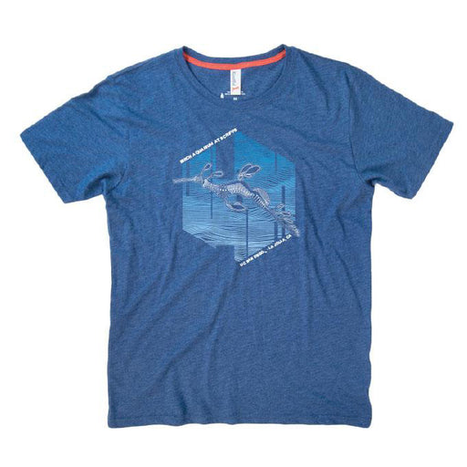 Blue Weedy Seadragon Adult T-Shirt - Birch Aquarium at Scripps