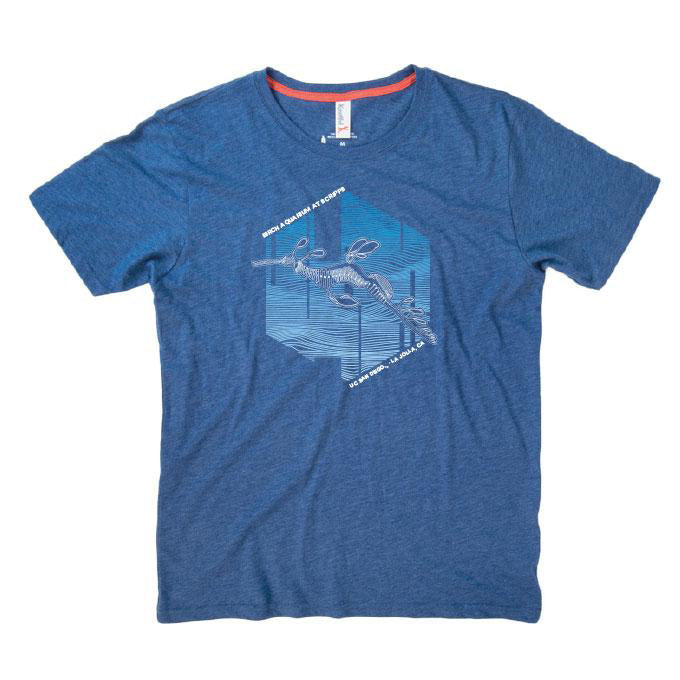 Blue Weedy Seadragon Adult T-Shirt - Birch Aquarium at Scripps