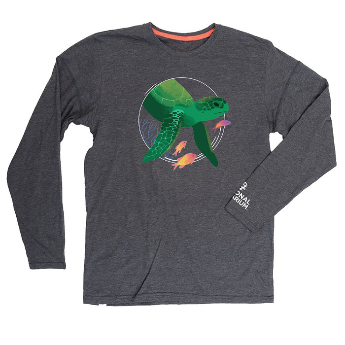 Recycled Bottle Sea Turtle Long Sleeve Tee - National Aquarium