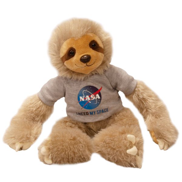 NASA I Need My Space Plush Three-Toed  Sloth Plush