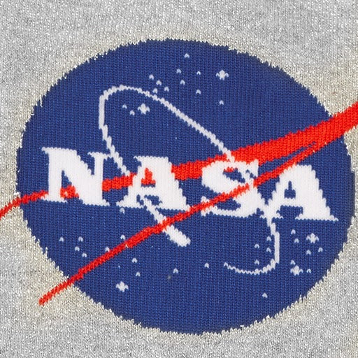 Women's NASA Titanium Shimmer Crew Socks