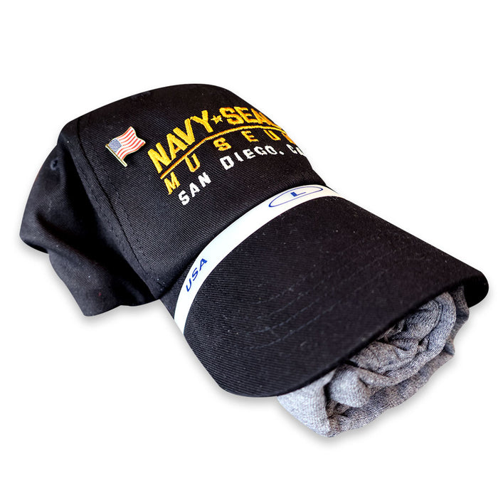 Navy SEAL Museum Logo Cap & Tee Set