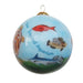 Hand-painted Phoenix Zoo Elephant Glass Ornament