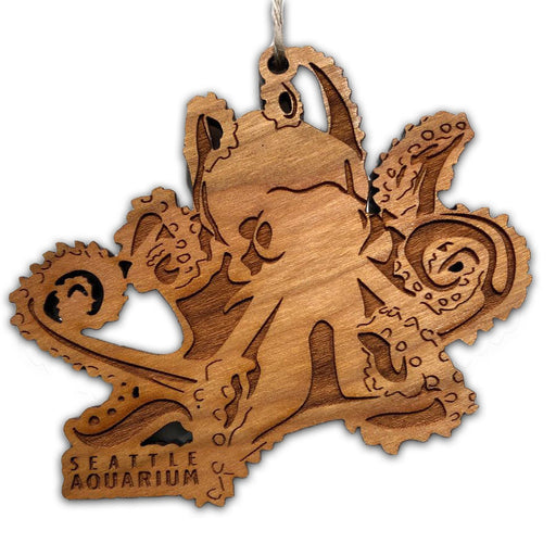 WOODEN OCTOPUS ORNAMENT - Seattle Aquarium