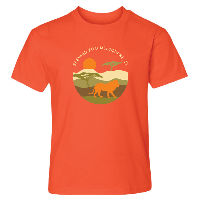 Brevard Lion Youth Orange Sunset T-Shirt