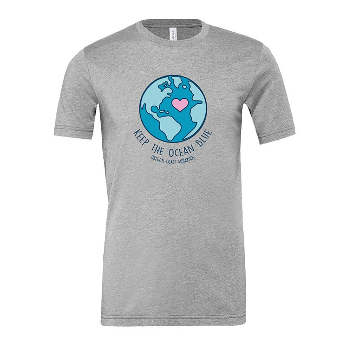 Adult Short Sleeve Blue Ocean Tee - Oregon Coast Aquarium