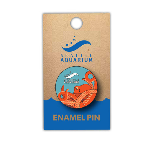 Souvenir Octopus Pin - Seattle Aquarium Logo