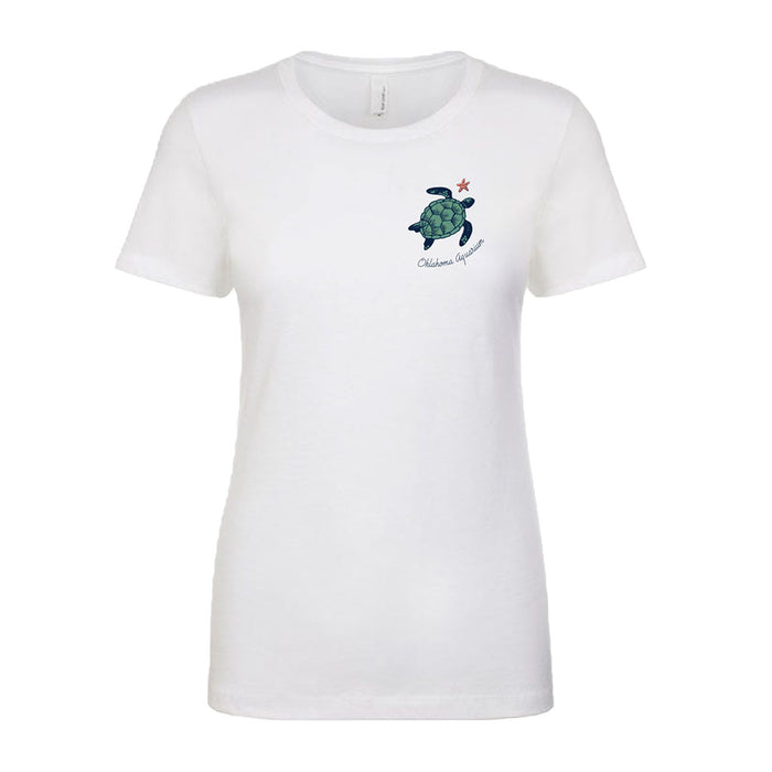 Oklahoma Aquarium Turtle Ladies T-Shirt
