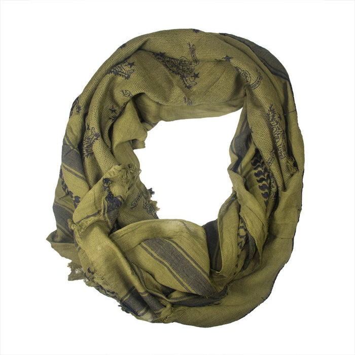 Olive Don't Tread on Me Tactical Scarf