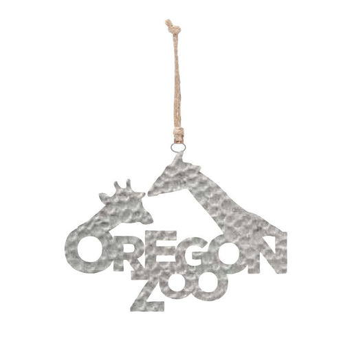 Stainless Steel Oregon Zoo Giraffe Christmas Ornament